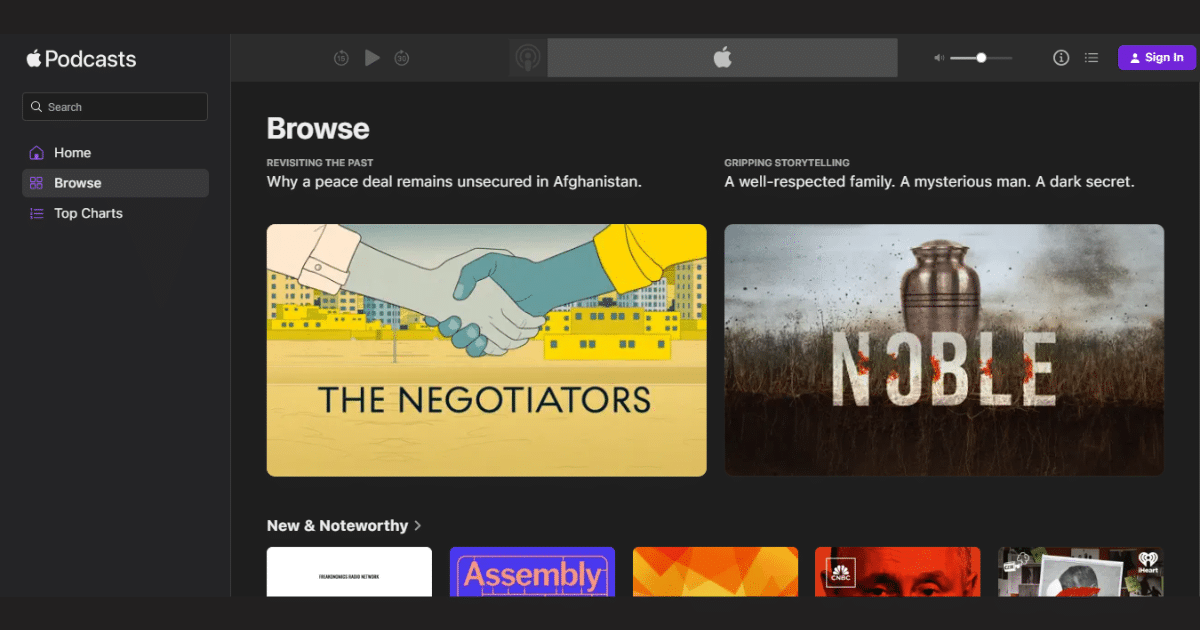 Apple Podcasts启动用于PC和Android的Web应用程序