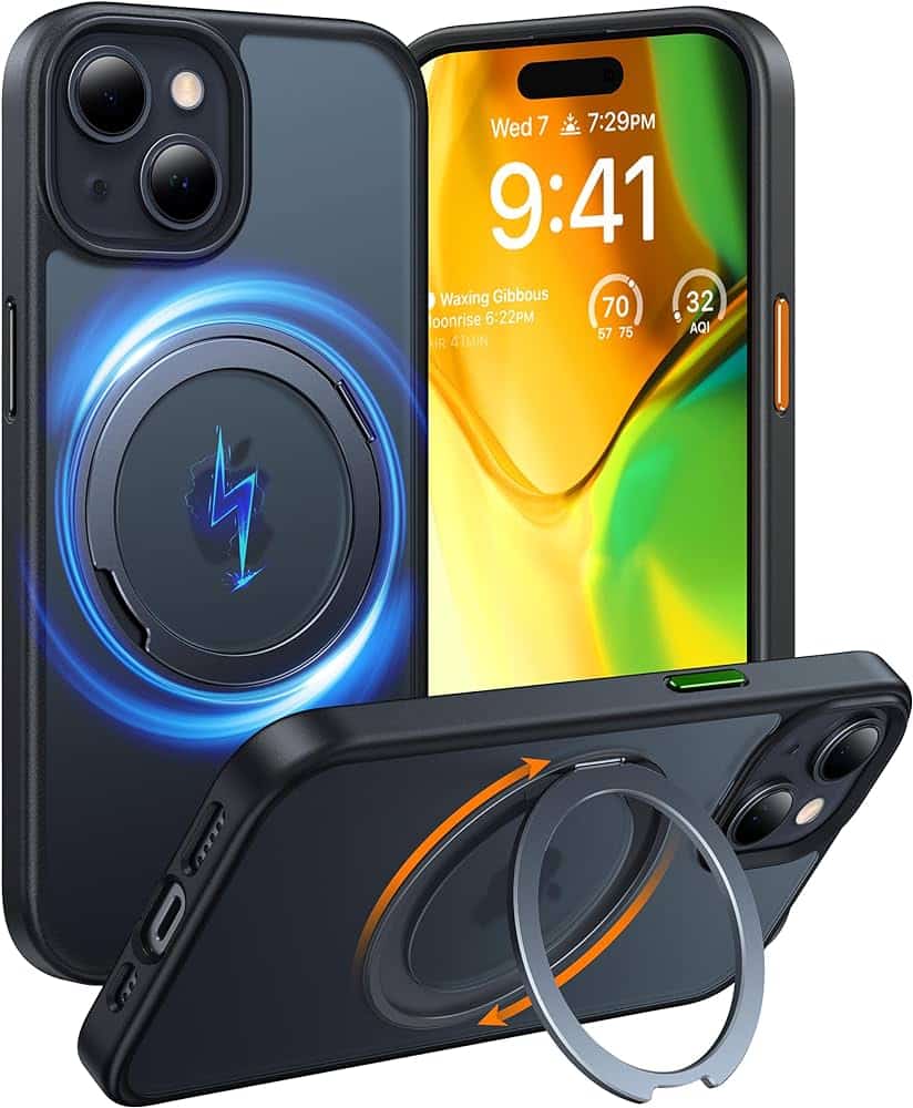 
TORRAS 360°Rotatable Ring Designed for iPhone 15 Pro Case