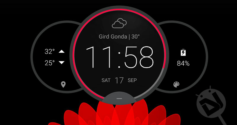 无需 Root 即可在 Android 设备上安装 Moto Z Circle Clock Widget - Wwtyrd.com