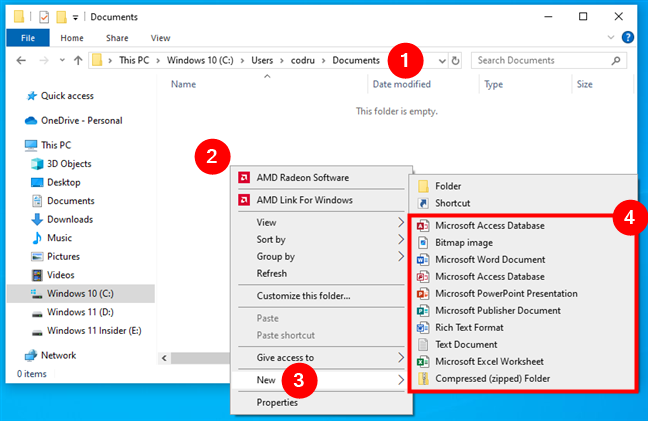Quickly Create Files 如何在 Windows 计算机上创建文件 - Wwtyrd.com